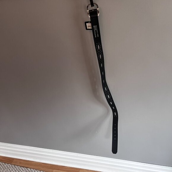 Jules & James Black Belt S/M Leather Black New with Tags - Picture 7 of 9